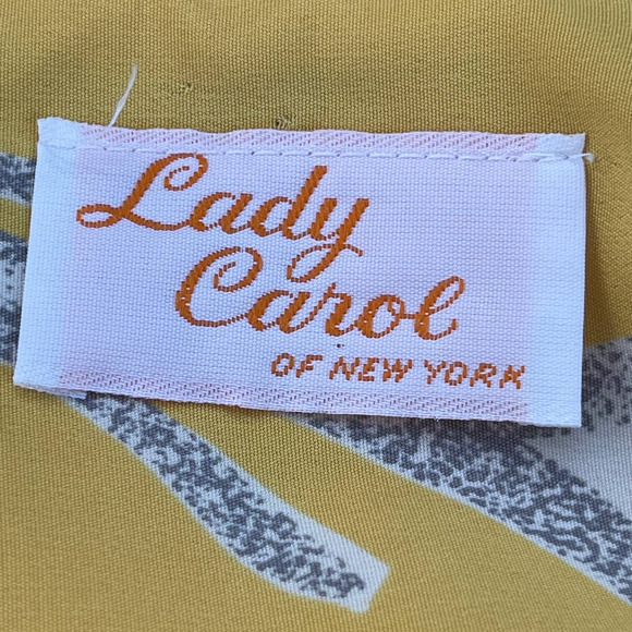 Vintage 90s Wrap Dress Yellow White Oversized Floral Print Lady Carol Size M L - Picture 4 of 13